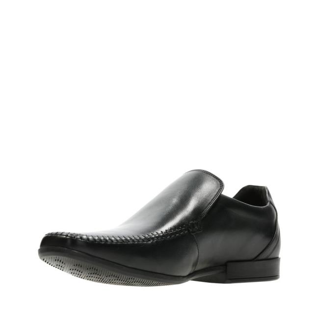Zapatos Negros Clarks Glement Seam Hombre Negros | CLK481ZLI